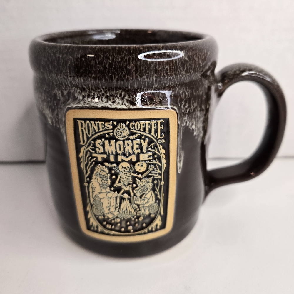 Bones Coffee Company SMOREY TIME Tankard Mug Deneen Pottery Handmade USA 2022